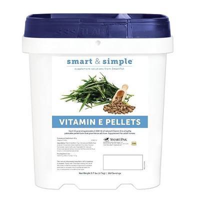SmartEquine Smart & Simple Vitamin E Pellets, 3.7 lb, 112 Servings | Horse Supplement Pellets | Vitamin E for Horses | Immune Support | Pellet Form for Easy Feeding
