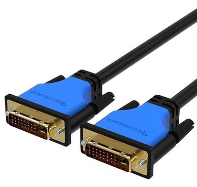 BlueRigger DVI to DVI Cable 6FT (High Resolution 2560x1600, DVI-D Cable 24+1 Dual Link, Gold Plated) – DVI Cables for Gaming, HDTV Monitors, Projectors, Graphics/Video Cards