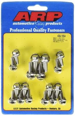 ARP 434-1804 Stainless Steel Oil Pan Bolt Kit for Small Block Chevy