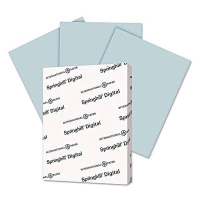 Springhill 8.5” x 11” Blue Colored Cardstock Paper, 90lb, 163gsm, 250 Sheets (1 Ream) – Premium Lightweight Cardstock, Printer Paper with Smooth Finish for Cards, Flyers, Scrapbooking & More – 085100R
