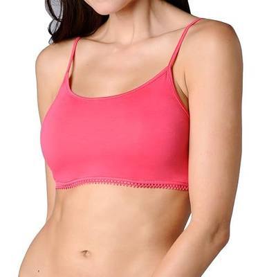 Second Base "Janet Boatneck Demi Cami Crop Tops for Women Crop Tops to Layer Over The Bra Cleavage USA Made Cropped Tank Top