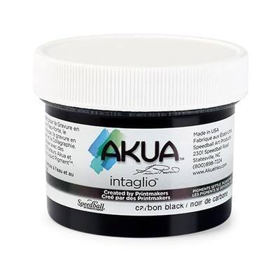 Akua Intaglio Water-Based Ink, 2-Ounce Jar, Carbon Black