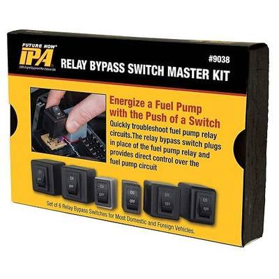 Innovative Products of America (9038) Fuel Pump Relay Bypass Master Kit, Diagnostic Scan Tool for Automotive and Truck Maintenance, 6 Piece | Spade and Square Relays for Most Domestic, Japanese, Korean and German Applications - 10-20 Amp Continuous, 30 Amp Surge