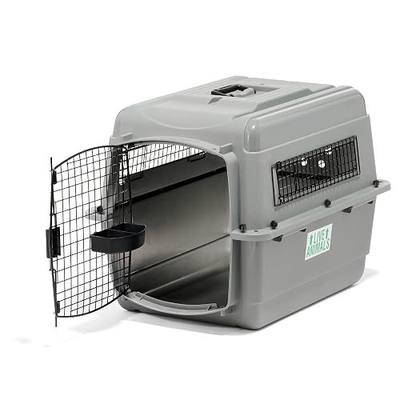 Petmate Sky Kennel - For Air and Travel, Airline Compliant Dog Crate for Pets up 15-30 lbs, Heavy Duty Dog Kennel, Made in the USA- 28 Inches