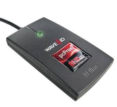 RF IDEAS RDR-6081AKU Interface: USB (USBA), Operating Temperature: 22F to 150F (30C to 65C), PLUGANDPLAY, Proximity Card Reader, USB KEYSTROKE Output, Wave ID Solo Series