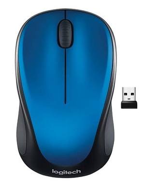 Logitech M317 Compact Ambidextrous 2.4 GHz Wireless Mouse - Blue | Ambidextrous with 2.4 GHz USB-A Nano Receiver, 1000 dpi optical tracking, 12-months battery life, PC, Mac, laptop compatible