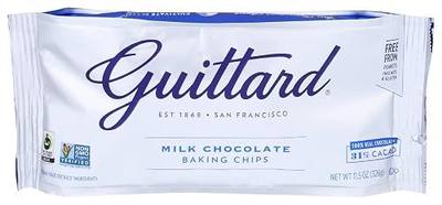 Guittard Baking Chips, Milk Chocolate, 11.5 oz