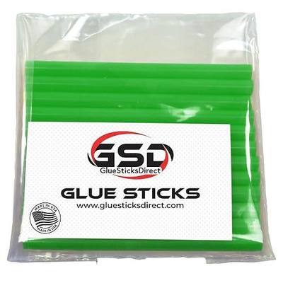 Mini Size Hot Melt Glue Sticks for Glue Gun - Bulk 4in Green Glue Sticks - Great for Art Craft Repairs & Compatible w/Most Glue Guns - 5/16" X 4" (24 Sticks) - Made in USA