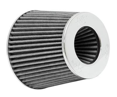 K&N High-Flow Original Lifetime Universal Clamp-On Air Filter: Performance, Premium, Washable: Flange Diameter: 4 In, Filter Height: 5.5 In, Flange Length: 1.125 In, Shape: Round Tapered, RG-1001WT