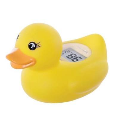 Dreambaby Duck Baby Bath Thermometer – Instant Results, Digital Water & Room Temp Reader – Fun Floating Toy for Newborns | Instant Digital Water & Room Temperature - Fun Floating Duck Toy - Helps Monitor Bath Water Temperature
