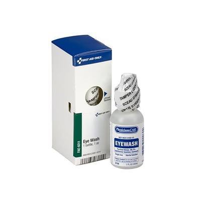 First Aid Only Eye Wash Solution, Sterile Isotonic Buffered Solution for Flushing & Irrigating Eyes, 1-oz Bottle