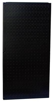 Wall Control Pegboard 32in x 16in Black Metal Pegboard Tool Board Panel