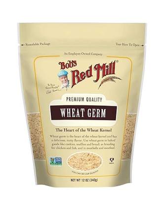 Bob's Red Mill Wheat Germ, 12oz (Pack of 4) - Non GMO, Vegan, Kosher