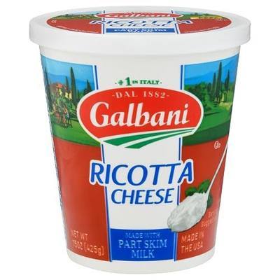 Galbani Ricotta Cheese, made with Part Skim Milk, 15 oz