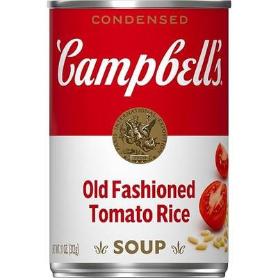 Campbell's, Condensed Old Fashioned Tomato Rice Soup, 11oz Can (Pack of 6)