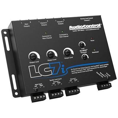 AudioControl LC7i Black 6-Channel Line Output Converter with Bass Restoration