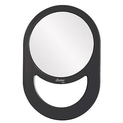 Diane Professional Quality Hand Mirror, Single Sided Hand Held Mirror, Lightweight Portable Mirror with Handle, Ideal for Makeup, Shaving, & Everyday Beauty, Compact Size for Travel – 7.5" Diameter