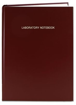 BookFactory Lab Notebook (0.25" Grid Format), Blue, Hardbound, 96 Pages | Laboratory Book, 8 7/8'' x 11 1/4'', Section Sewn Hard Cover - Made in USA