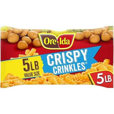 Ore-Ida Frozen French Fries, Value Size, Crispy Crinkles, 5 lb Bag