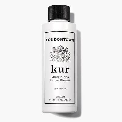 LONDONTOWN Nail Polish Remover Set – Acetone-Free remover, Gentle Non-Drying Pads, Conditions Nails & Cuticles, Removes Regular & Glitter Polish, Strengthens & Protects, 8 Fl Oz