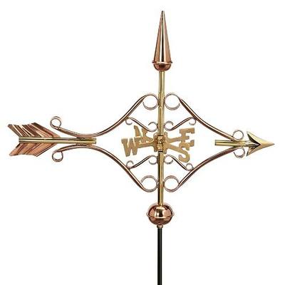 Good Directions 8842PR Victorian Arrow Cottage Weathervane, Polished Copper with Roof Mount