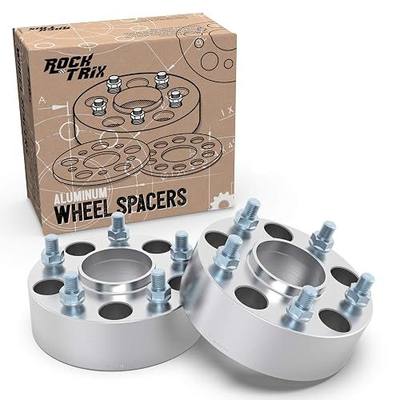RockTrix 4pcs 1.5 inch Hubcentric 5x4.5 Wheel Spacers (71.5mm bore, 1/2x20 Studs) Compatible with Jeep Cherokee XJ Grand Cherokee ZJ Wrangler YJ TJ Liberty KJ KK (38mm 5x114.3)