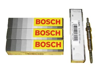4 Piece Set of Bosch Glow Plug # 0250202022 / 80028 - Volkswagen / VW #'s N10140104, N10140105, N10140103