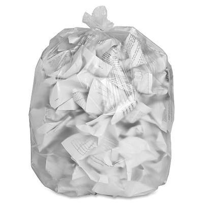 Genuine Joe GJO01760 High-Density Trash Can Liner, 56 Gallon Capacity, 48" Length x 43" Width x 0.63 mil Thickness, Clear (Case of 200)