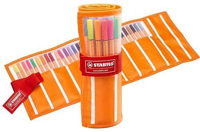 STABILO - point 88 - Fineliner - Rollerset of 30 - Assorted colors including 5 Neon colors | Rollerset of 30 - Assorted Colours including 5 Neon Colours