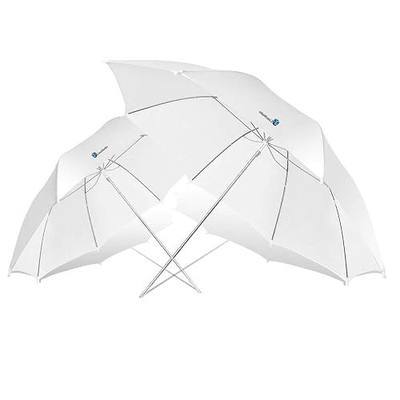 LimoStudio 33 inch/84 cm Diameter White Translucent Photo Reflector Umbrella for Photo Video Studio, Lighting Diffuser (2 Pack)