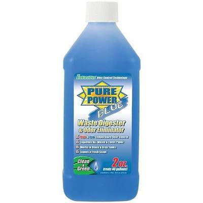 Valterra V23001 'Pure Power Blue' Waste Digester and Odor Eliminator - 16 oz. Bottle | For RV sewer holding tank care, made in the United States