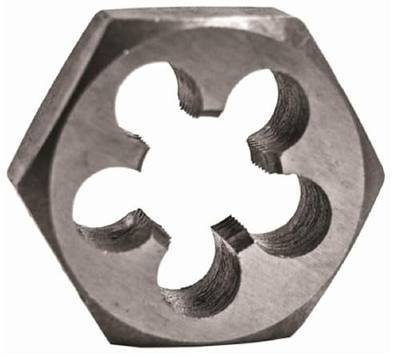 Century Drill & Tool 98216 Fractional Die, 3/4-16 NF | 1-7/16" across flats, external thread cutting, thread restoration