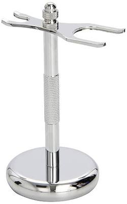 SimplyBeautiful Deluxe Razor and Brush Stand, Chrome
