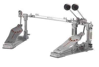 Pearl P932 Longboard Double Bass Drum Pedal with Sprocketless Chain Drive , Powershifter Pedalboard, and Dual Interchangeable Cams.