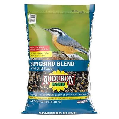 Audubon Park Songbird Blend Wild Bird Food, Bird Food for Outside Feeders, 14-Pound Bag | Year-round outdoor bird food for outside feeders