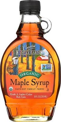 Coombs Family Farms 100% Pure Organic Maple Syrup Grade A Amber Rich, 8 Fl Oz
