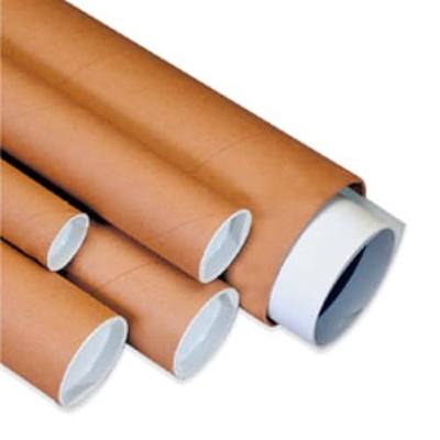 Box USA Mailing Tubes, 3" W x 20" H, 24-Pack - Round Corrugated Tubes for Mailing and Storage of Blueprints, Artwork, Crafts, Posters, Long Art Holder