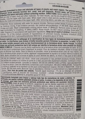 Chrysler Accessories 5066440AA Soft Top Zipper Cleaner and Lubricant - 2 oz. Bottle