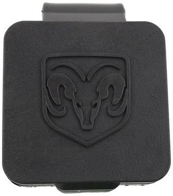 Genuine Dodge RAM Accessories 82208454AB Hitch Receiver Plug with RAM's Head Logo