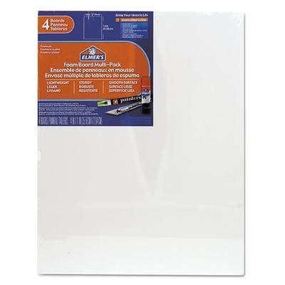 Elmers/X-Acto 950021 Foamboard, 11-Inch x 14-Inch x .1875-Inch, White, 4/Pack