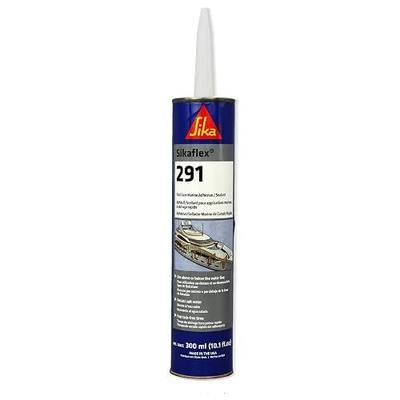 SIKA Sikaflex-291, Black, Fast Cure Marine Adhesive and Sealant, Polyurethane for Boats, Waterproof, Paintable, 10.1 fl. oz Cartridge