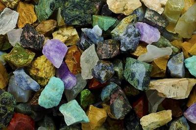Hypnotic Gems Materials: 2 lbs (Best Variety) of a 26 Stone Mix from Madagascar - 26 Different Stone Types in Every Bag! Raw Natural Rough Rock Crystals for Tumbling, Cabbing, and More!