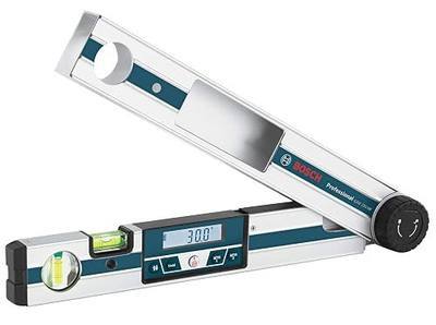 BOSCH GAM 220 MF 4-in-1 Digital Angle Finder, Includes Leg Extension, 4 AA Batteries, & Carrying Case