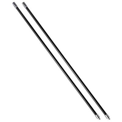Gardus SootEater Rotary Chimney Rod Set - 6' Rotary Black Chimney Cleaner Extension Rods Kit w/a Quick-Connect System, for Long Chimney Pole, CRD307.