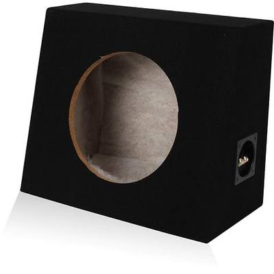 Single 10" Subwoofer Angled Truck or Hatchback Box Enclosure