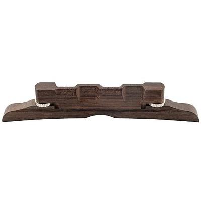 Musiclily Pro 40mm (1-37/64 inch) Rosewood Adjustable Compensated Mandolin Bridge