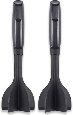 GoodCook Heat-Resistant Nylon Ground Meat Choppers with 5-Blade Heads, Ground Beef and Turkey Mixers and Choppers, Set of 2, Black
