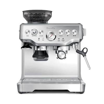 Breville BES870XL Barista Express Espresso Machine, Brushed Stainless Steel | Craft café-quality espresso shots, lattes and cappuccinos at home with this manual coffee maker with built-in grinder