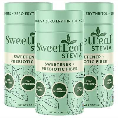 SweetLeaf Stevia Powder Shaker Jar, Sugar Free - 4 Oz, 3 Pack | Zero Calorie Sweetener No Erythritol, Stevia Leaf Extract, Natural Sugar Substitute for Coffee & Baking
