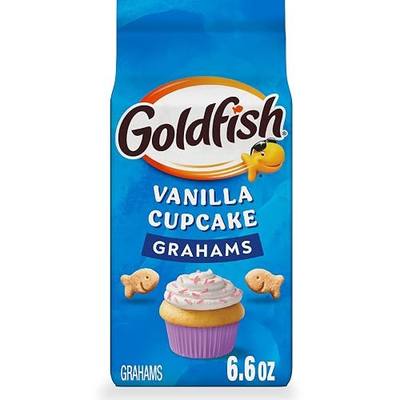 Goldfish Grahams Vanilla Cupcake Baked Grahams, 6.6 Oz Bag